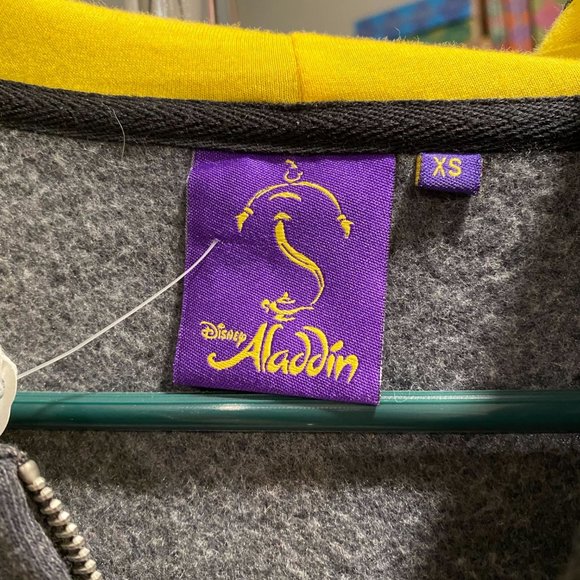 Disney Aladdin Hoodie Zip Up Yellow - Picture 4 of 5